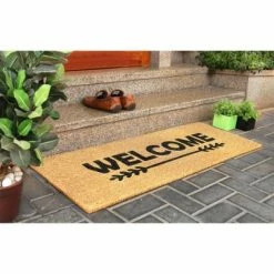 Deals 🧨 Raj Tufted Welcome Long Arrow Doormat Black/Natural 🔥