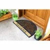 New 🛒 Raj Molded Welcome Tree Half-Round Doormat Natural/Black 💯