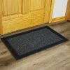 Best deal 🧨 Sunnydaze Decor Sunnydaze Indoor/Outdoor Rubber and Polypropylene Nonslip Entrance Kitchen Mat Rug with Beveled Border - 17" x 29" - Small Gray Foliage 🔥