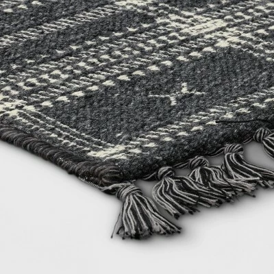 Best deal ๐ 2'3"x3'9" Southwest Plaid Accent Rug Gray - Project 62™ ๐ - Image 2