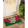 Top 10 🔥 Evergreen Plaid Patriotic Geraniums Indoor Outdoor Natural Coir Doormat 1'4"x2'4" Red 😍