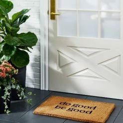 Coupon 🛒 Threshold Designed W/Studio McGee 1'6"x2'6" Do Good Be Good Doormat Black - Threshold™ designed with Studio McGee 🧨