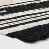 Flash Sale 🎉 2'x3' Sylviidae Striped Woven Accent Rug Black - Opalhouse™ 🧨