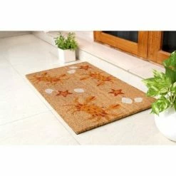 Discount ✔️ Raj Tufted Crabs Doormat White/Orange 👍