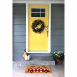 Promo 😉 Raj Tufted Welcome Pumpkin Truck Doormat 🧨