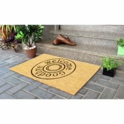 Deals ✨ Raj Tufted Welcome/Goodbye Doormat Black ⌛