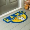 Best reviews of 🔥 Evergreen Los Angeles Rams Indoor Outdoor Natural Shaped Coir Doormat 1'6"x2'4" Multicolored 💯