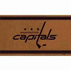 Brand new 😉 Evergreen Washington Capitals Logo Turf Mat, Brown- 28 x 16 Inches Indoor Outdoor Doormat 🎉