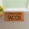 Best deal ✨ Evergreen Come Back With Tacos Indoor Outdoor Natural Coir Doormat 1'4"x2'4" Brown 🌟