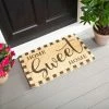 Promo ✨ Evergreen Home Sweet Home Woven Indoor Outdoor Natural Coir Doormat 30 x 18" Multicolored 👏