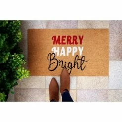 Best Sale 🤩 Shiraleah Merry Happy Bright Doormat 💯