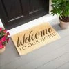 Cheapest 👏 Evergreen Welcome to Our Home Woven Indoor Outdoor Natural Coir Doormat 30 x 18" Multicolored 🌟