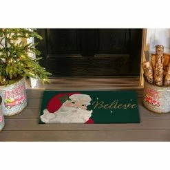 Top 10 🔥 Evergreen Santa Believe Indoor Outdoor Natural Coir Doormat 1'4"x2'4" Green 👍