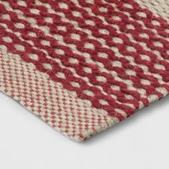 Flash Sale 🧨 2'x3' Striped Accent Rug Red - Threshold™ 🔔