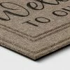 Deals 👍 1'6"x2'6" "Welcome to Our Home" Mat Tan - Apache Mills 🤩