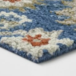 Wholesale 💯 Jacobean Floral Tufted Rug - Threshold™ Blue ✨