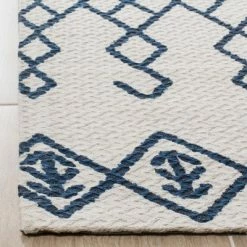 Deals 🎉 Nicolet Geometric Loomed Area Rug - Safavieh Ivory/navy 😀