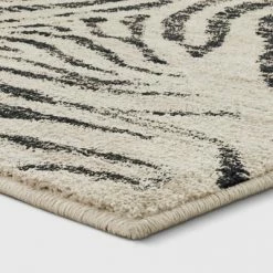 Brand new 😀 Zebra Stripe Woven Rug - Opalhouse™ Black 🧨