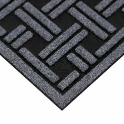 Best reviews of 🧨 1'6"x2'6" Woven Rubber All Seasons Scraper Rug Black - Apache Mills 🎉