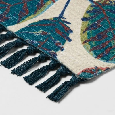 Buy 💯 34" x 20" Leaf Printed Rug - Threshold™ ❤️ - Image 2