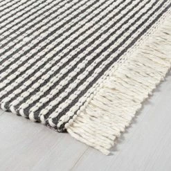 Top 10 🤩 Hearth & Hand With Magnolia Textured Stripe Area Rug - Hearth & Hand™ with Magnolia Railroad Gray ⌛