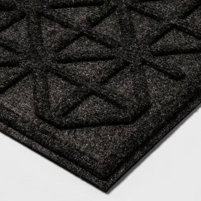 Best deal 🧨 1'6"x2'6" Diamond Utility Mat Rug Black - Mohawk ⭐ - Image 2