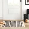 Discount ✨ Norwalk Washable Striped Rug Black/Tan - Threshold™ 🎉