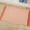 Cheap 🧨 34" x 20" Variegated Stripe Rug Light Orange - Threshold™ 🛒