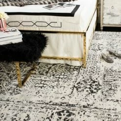 Top 10 🔔 Muriel Medallion Loomed Accent Rug - Safavieh Ivory/black 👍