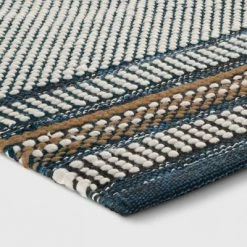 Coupon 🔥 2'x3' Striped Scatter Rug Blue - Threshold™ 🥰