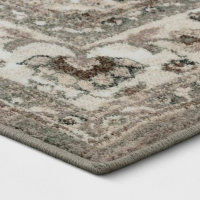 Cheap 😀 Rowland Companion Persian Woven Accent Rug Gray - Threshold™ 🎉 - Image 2