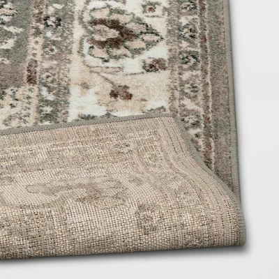 Cheap 😀 Rowland Companion Persian Woven Accent Rug Gray - Threshold™ 🎉 - Image 3