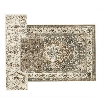 Cheap 😀 Rowland Companion Persian Woven Accent Rug Gray - Threshold™ 🎉 - Image 5
