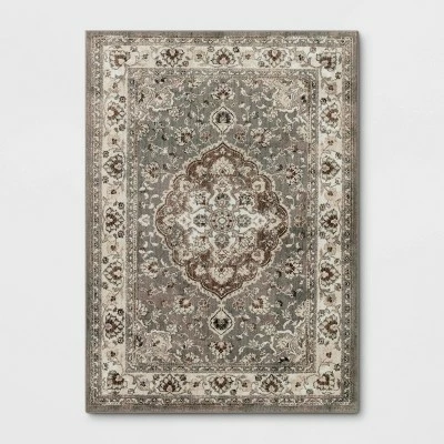Cheap 😀 Rowland Companion Persian Woven Accent Rug Gray - Threshold™ 🎉 - Image 11
