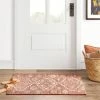 New 😍 Southbury Washable Printed Diamond Persian Style Rug Rust - Threshold™ 😍