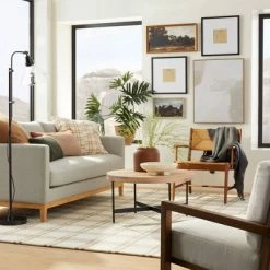 Discount ⌛ Threshold Designed W/Studio McGee Cottonwood Plaid Wool/Cotton Area Rug - Threshold™ designed with Studio McGee Cream/tan 💯