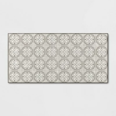 Brand new 🎉 Medallion Tile Vinyl Accent Mat - Threshold™ 🌟 - Image 5