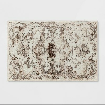 Cheapest ✔️ Stanfield Companion Distressed Scroll Area Rug Cream - Threshold™ 😀 - Image 4