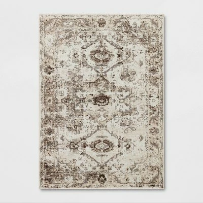 Cheapest ✔️ Stanfield Companion Distressed Scroll Area Rug Cream - Threshold™ 😀 - Image 7