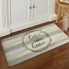 New 🔔 Cat Cora 39" x 19" Home Sweet Home Printed Embossed Gentle Step Kitchen Mat 🧨