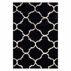 Best deal 🧨 Lena Quatrefoil Design Tufted Accent Rug - Safavieh Ivory/black 🛒