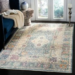 Wholesale 🎉 Lizeth Loomed Rug - Safavieh Teal/cream 🧨