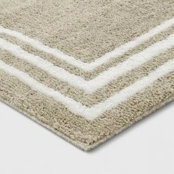 Budget 👏 Tetra Border Rug - Threshold™ Gray/ivory 🎁