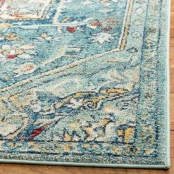 Best deal 🛒 3'x5' Medallion Loomed Accent Rug Blue/Navy - Safavieh ✔️