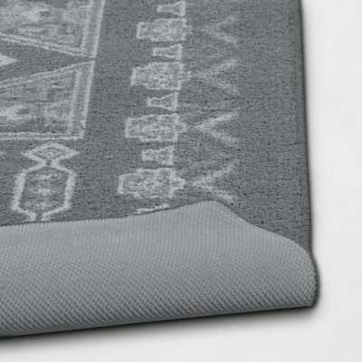 Best deal 🎉 Two Rows of Diamonds Charcoal Gray - Threshold™ 👏 - Image 3