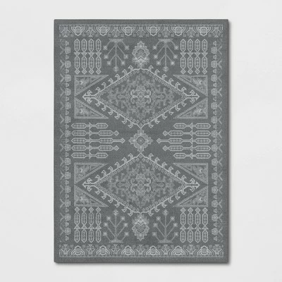 Best deal 🎉 Two Rows of Diamonds Charcoal Gray - Threshold™ 👏 - Image 4