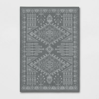 Best deal 🎉 Two Rows of Diamonds Charcoal Gray - Threshold™ 👏 - Image 5