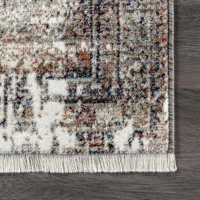 Wholesale π nuLOOM Charvi Distressed Medallion Fringe Area Rug π - Image 2