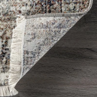 Wholesale π nuLOOM Charvi Distressed Medallion Fringe Area Rug π - Image 3