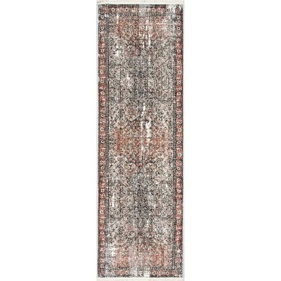 Wholesale π nuLOOM Charvi Distressed Medallion Fringe Area Rug π - Image 8